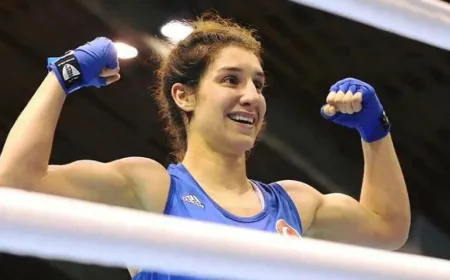 Boksörümüz Sema Çalışkan Çeyrek Finalde!