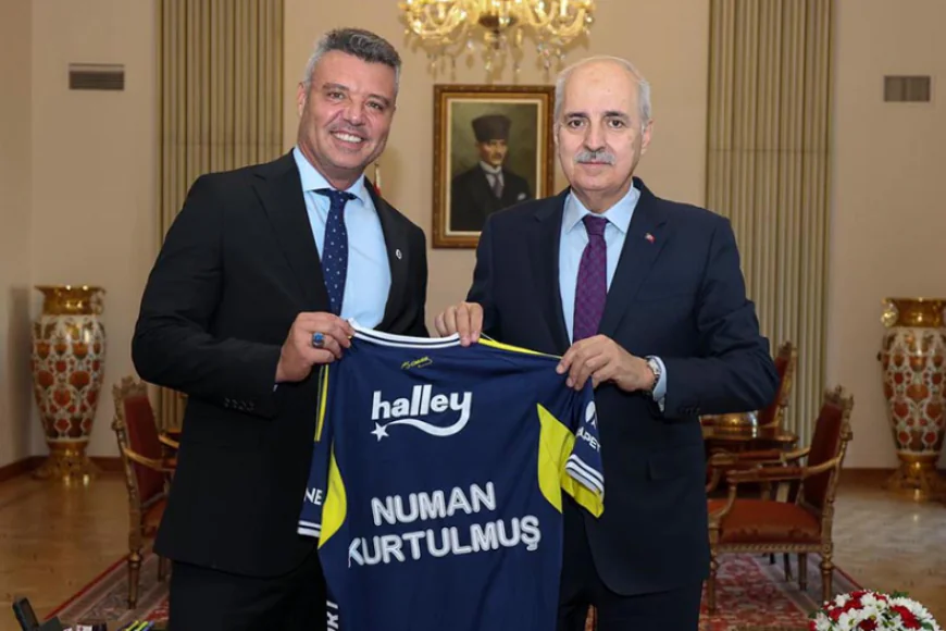 Başkan Sadettin Saran ve Yönetim Kurulu Üyesi Taner Sönmezer’den TBMM Başkanı Numan Kurtulmuş’a Ziyaret