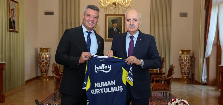 Başkan Sadettin Saran ve Yönetim Kurulu Üyesi Taner Sönmezer’den TBMM Başkanı Numan Kurtulmuş’a Ziyaret